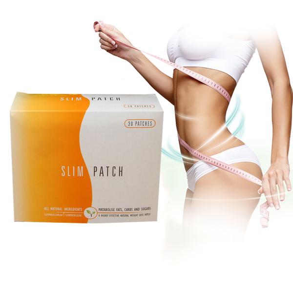 30pcs Magnet Body Slim Patch Navel Belly Slimming Patches Weight Loss Burning Patches For Fat Firming Stickers White Red