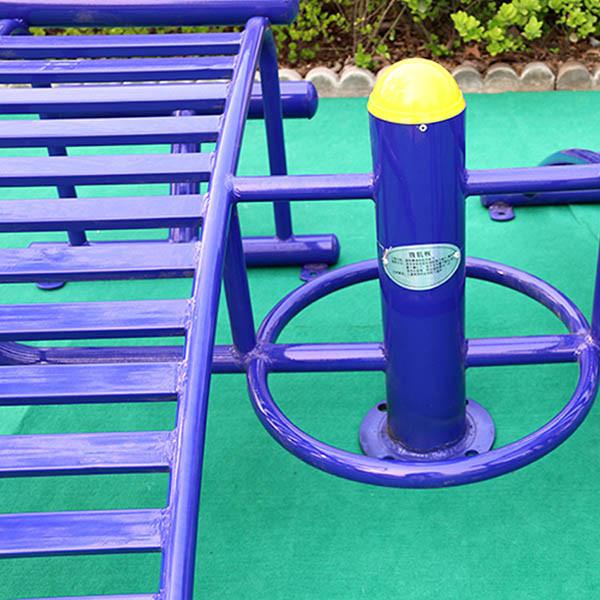 Galvanized Steel Outdoor Fitness Equipment For Adults Crackproof UVresitant