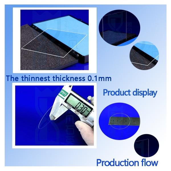 High Purity 92% Light Transmittance 1150℃ Working Temperature ±0.02mm Tolerance Quartz Glass Plate Fused Silica Sheet