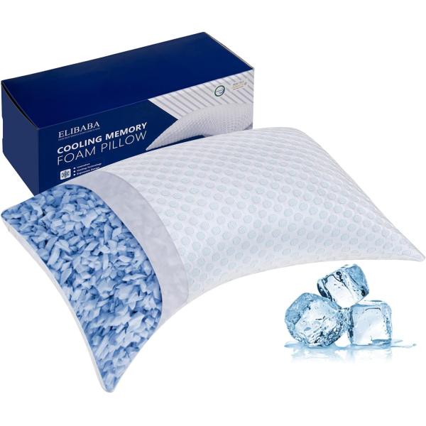 Cooling Case Pain Pillow Customized Color Memory Foam Orthopedic Bed Pillow for Sleeping