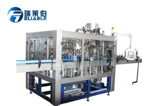 Automatic Glass Beer Bottling Line With Crown Cap / Aluminum Cap , Low Noise