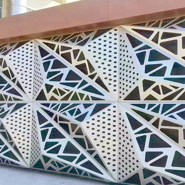 Perforated Metal Sheet Aluminium Panel Custom Designs For Screen Wall Decoration