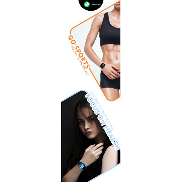 Черный белый спорта кислорода DTX кровяного давления цифровых часов людей тарифа сердца силикона и металла дозор умного новый умный