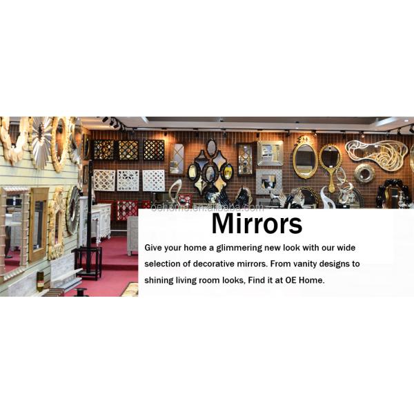 Antique Brass Arched Wall Mirror Oversized Round 100cm