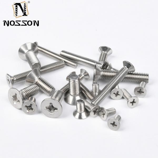 ZINC PLATED JIS Standard All Size DIN965 304 316 Stainless Steel Flat Head Cross Recessed Bolts Countersunk Head Phillips Machine Screw