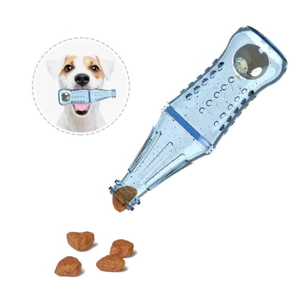 Des jouets en silicone de qualité alimentaire de qualité supérieure bpa pour animaux de compagnie, une bouteille de formation pour chiens, un petit-déjeuner, une bouteille de nourriture en silicone.