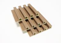 panneau de mur cannelé imperméable intérieur du panneau de mur de 15cmx9mm WPC 16.5cmx2.5cm
