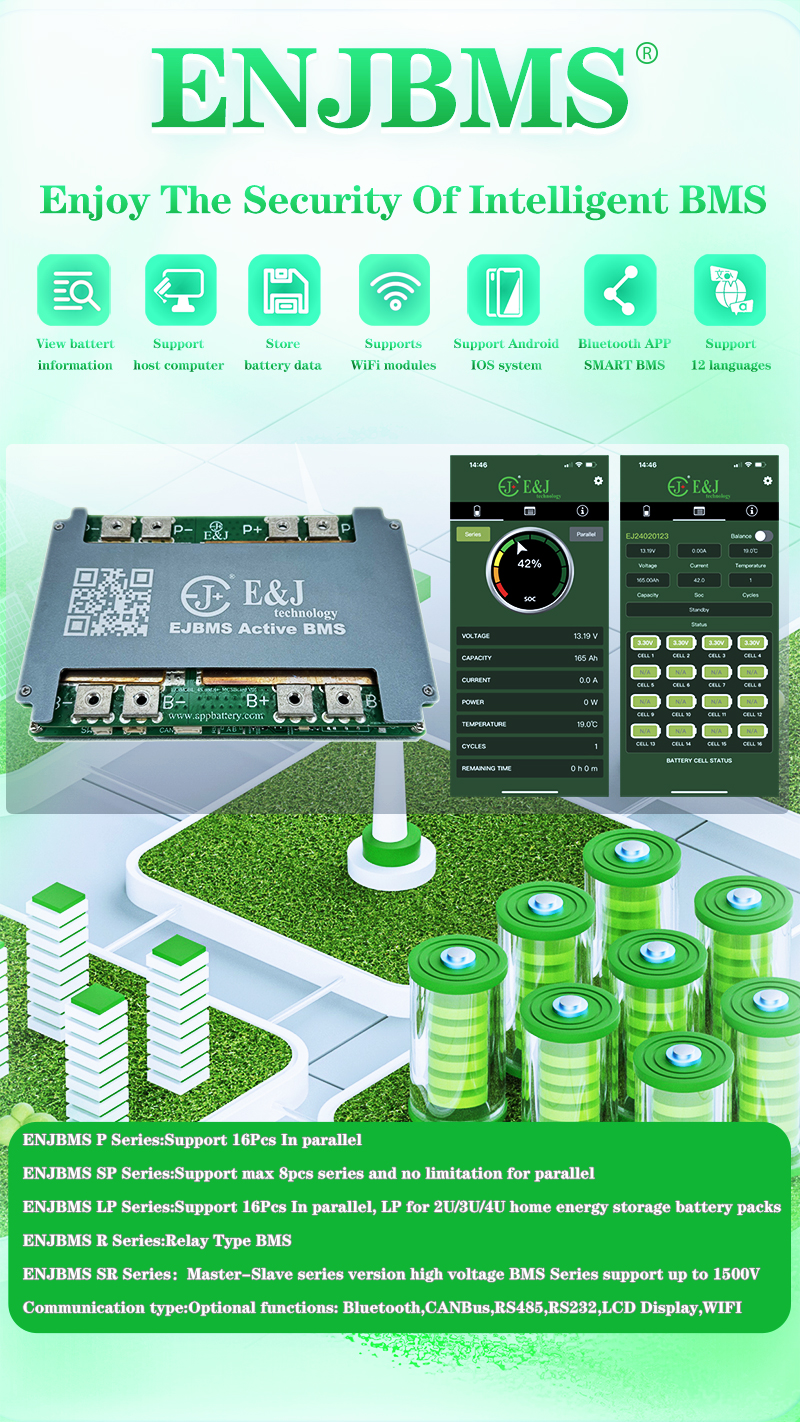 Home High Voltage BMS 40S 150A Lithium Battery BMS Master Slave RS485 / CANbus Communication