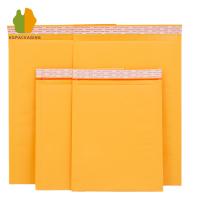 Bolsas de bolsas de papel kraft amarillo 155g Coextrusión de bolsas de protección a prueba de golpes Seguridad del transporte