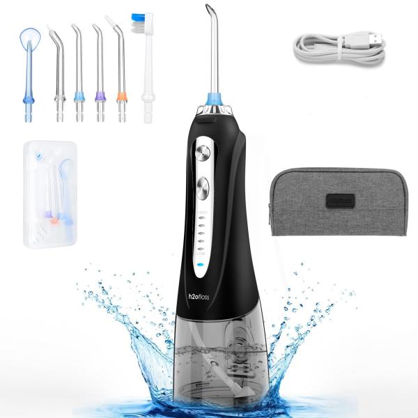 OEM Logo Oral Irrigator Water Flosser USB Charged With 300ML Water Tank