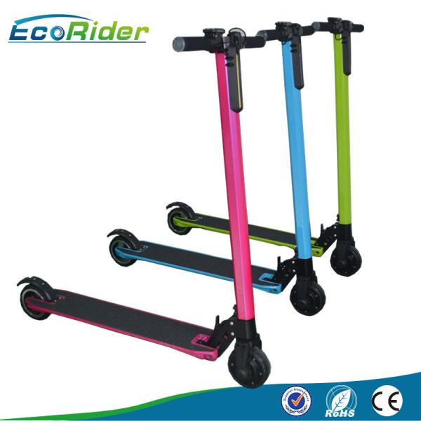 Carbon Foldable Electric Scooter with 350 Watt Brushless Motor , Electric Kick Scooter