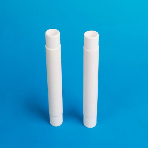 Long Ceramic Alumina Tube Sleeve Superior Straightness Stable Volatilization