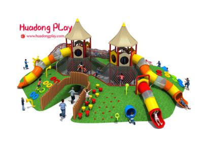 Economic Children'S Playground Climbing Equipment With Big Slide Tube 1670*1350*580cm
