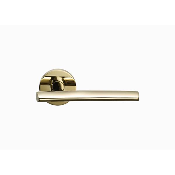 Black PVD Gold Brass Door Lock Set 148mm 72mm Double Wood Door Lever Set