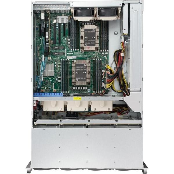 16 DIMMs Supermicro SSG-6049P-E1CR24H 4U Rackmount Server For Xeon Gold 5222 Processor