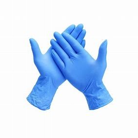 Xxl Blue Biodegradable Disposable Nitrile Gloves Powder Free