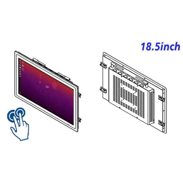 18.5-Inch Built-In Linux Monitor for Transportation Hubs and Logistics Operations
