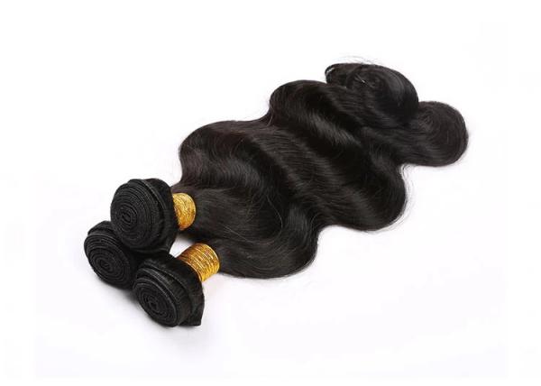 10A Natural Human Hair Extensions , Double / Triple Weft Virgin Indian Remy Hair