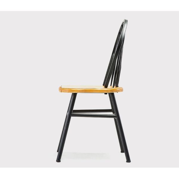 Popular Industrial Style Stackable Chair Restaurant Cafe Bar Metal Dining Room Chairs