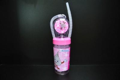 Pink Onion Style Cartoon Character Water Bottle For3 Years And Up Easy Operation