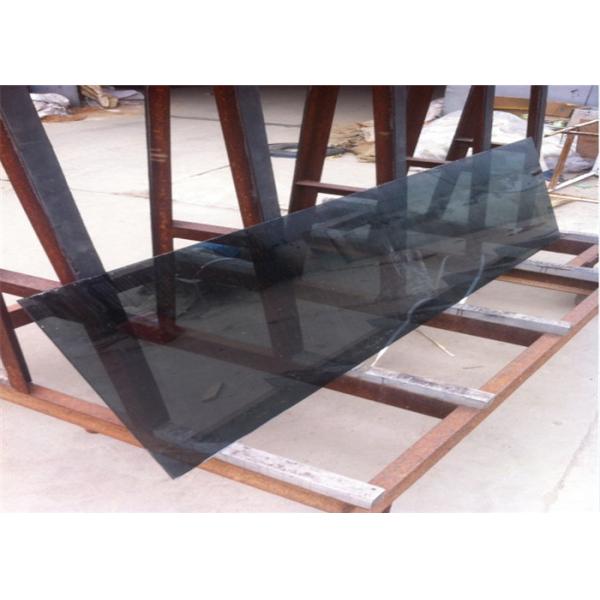Coated Reflective Float Glass Flat Shape Black Reflective Glass For Furniture / Wall/Doors