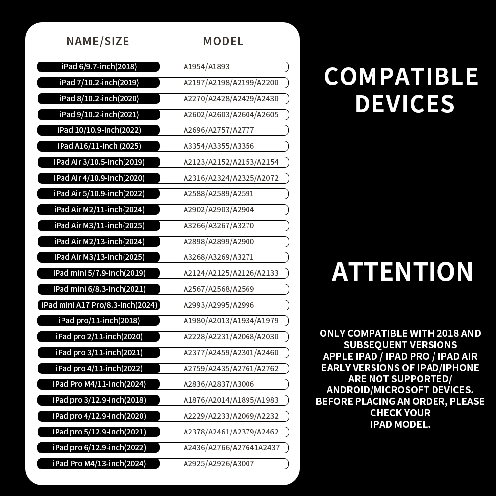 Stylus Pen for apple Pencil with Led Power Indicators Palm Rejection Touch Pencil for 2022 2021 2020 2019 2018 ipad Pencil