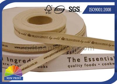 Personalized Printed Cotton Ribbon Packaging Accessories For Clothing Retail Packaging