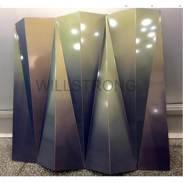 5mm Thickness Aluminum Veneer Panel / 3D shape Aluminum Composite Panel