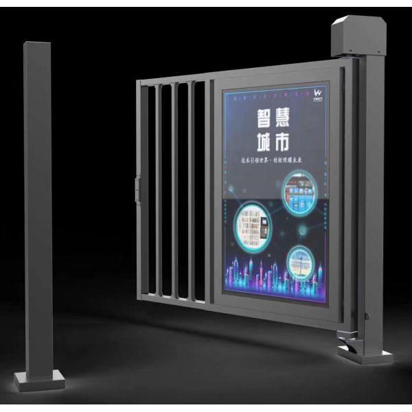 1 Way Full Height Sliding Turnstile Gate Fully Automatic Full Height Pedestrian Turnstiles