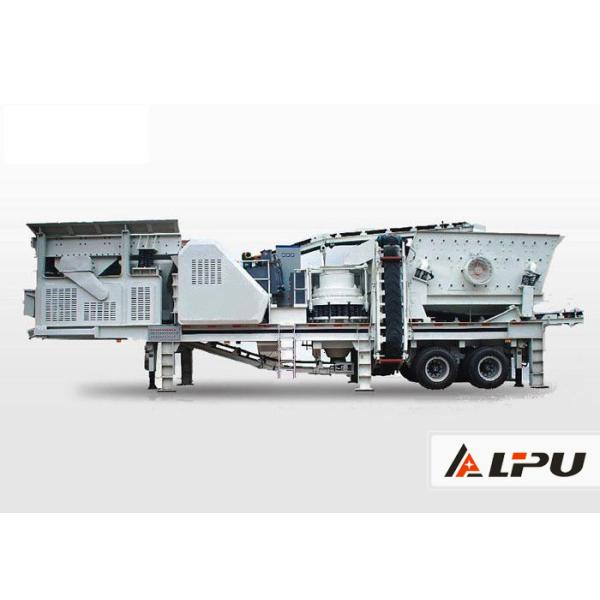 Wheel Type Mobile Crushing Plant and Screening Station , Mine Crusher