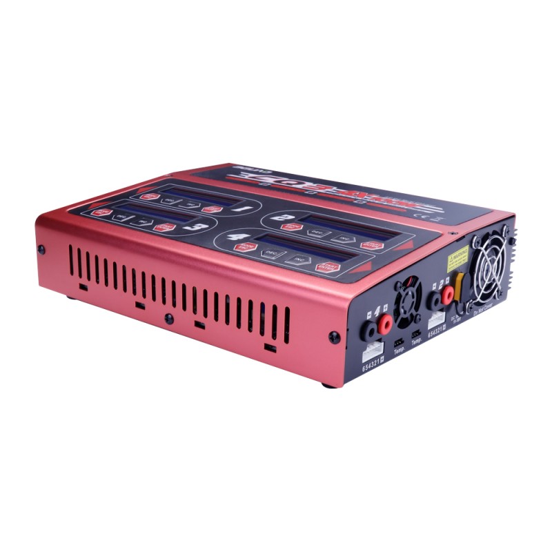 EV-PEAK CQ3 100W X 4 RC Multi-Function Smart Intelligent Balance Charger 4 Channel for UAV for Lipo LIHV LiFe NiMH Pd Batteries