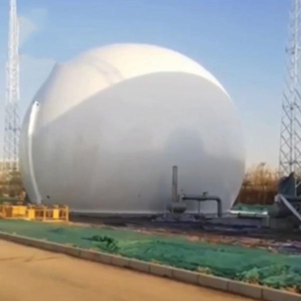 Suporte de biogás de galvanização por imersão a quente com proteção contra corrosão