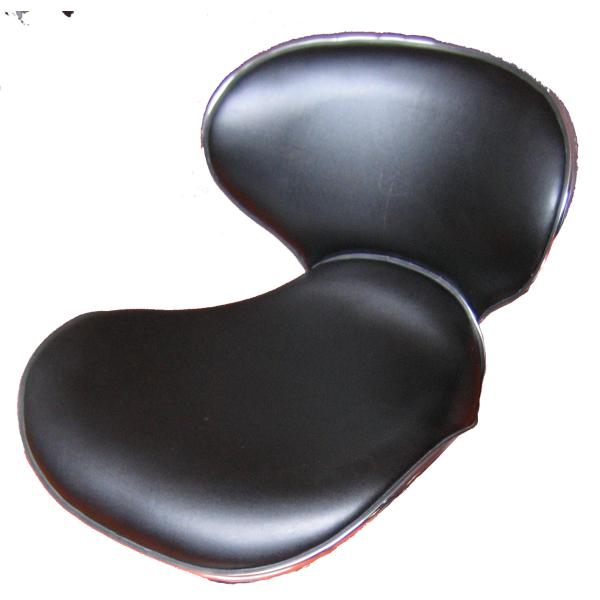 PU Bar Swivel Office Chair Hydraulic Base , 8 KGs Adjustable Bar Chair Black