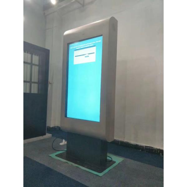 65 Inch Interactive Digital Display Screens , Floor Standing Outdoor Monitor Display