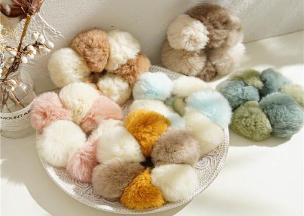 Plush fur hair hoop tie scrunchies hair rope Korea Ins head rope decorative hair accessories hair red headwear wholesale