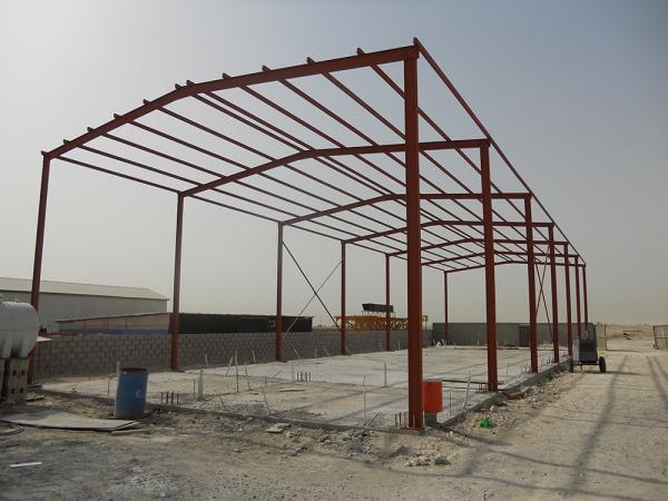 Pre Galvanized C / Z Purlin Steel Deck Plate Prefab Steel Houses Storage And Workshops