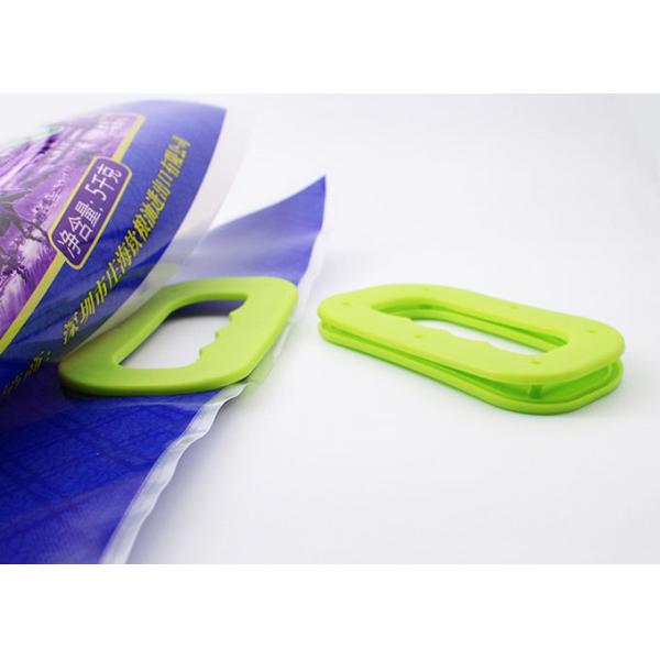 Твердое тело носит ручки полиэтиленового пакета веса тип фермуара с 6 отверстиями прикрепляет на сумках риса