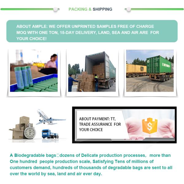 Eco friendly packing bag/Biodegradable Disposal Bags for Diapers, Diaper Sack Refill/Biodegradable Disposal Bags for Dia
