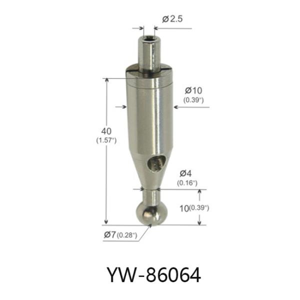 Gripper кабеля воздушных судн конуса никеля латунный для кабеля YW86064 1~2mm