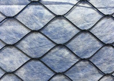 High Safety Metal Black Rope Mesh Corrosion Resistance For Zoo Animals Protection