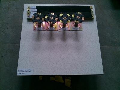 Aluminium foil fireproof Woodcore laminated Raised Flooring 600 x 600 x 38 mm