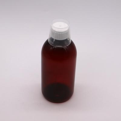 Material do corpo PET 300 ml PET frasco vazio de xarope para tosse com balança e tampa à prova de adulteração