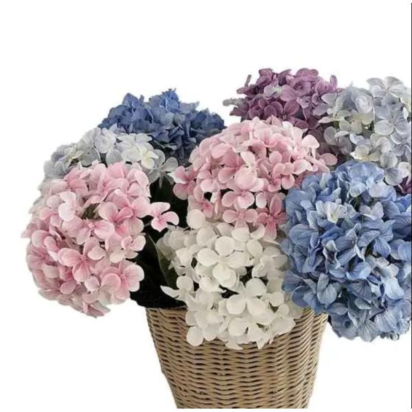 Home Decoration Artificial Flower Hydrangea Restaurant Decoration Flower Arrangement Wedding Arrangement Large Hydrangea