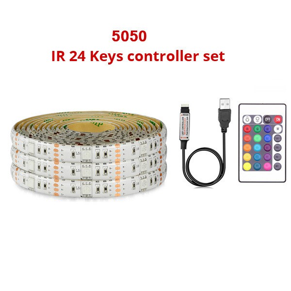 5В USB 5050 самоклеящаяся светодиодная лента RGB 5000 мм адресной светодиодной ленты