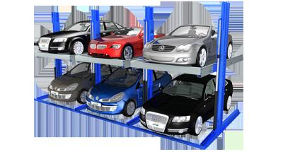 2 Post Hydraulic Car Parking System 2000kg Double Stacker Car Lift