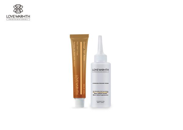 Creme botânico da tintura de cabelo de 10 ingredientes, creme intensivo da cor da baixa amônia