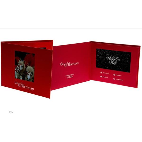 4G / 8G promotional handmade LCD Video Card with touch screen , USB port