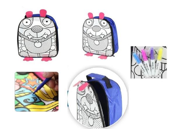 DIY Painting Backpack Arts And Crafts Toys Draw Your Own School Backpacks