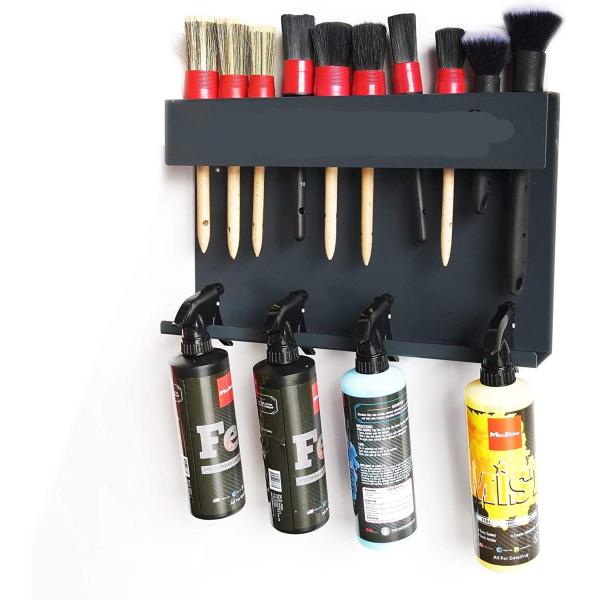 Один уровень 10 отверстий Автомобиль детализация щетка стойка держатель спрей бутылки держатель для дома