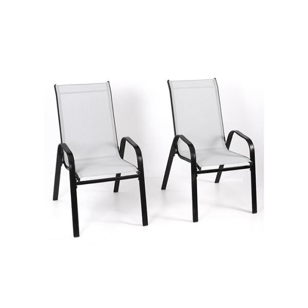 Portable Textilene Stacking Garden Chairs For Outdoor And Indoor